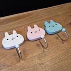 Konijnen kleding haakjes set, Huis en Inrichting, Ophalen of Verzenden, Zo goed als nieuw, Minder dan 100 cm, Kinderkapstok