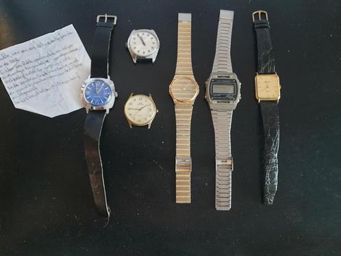 6 Vintage Horloges., Sieraden, Tassen en Uiterlijk, Horloges | Antiek, Overige merken, Staal, Ophalen of Verzenden