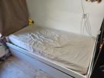 JYSK TANGBJERG 90/180cm uitschuifbaar bed, Huis en Inrichting, Ophalen, 90 cm, Eenpersoons, Wit