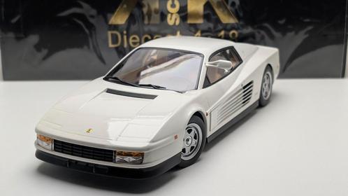 1:18 KK Scale Ferrari Testarossa Monospecchio Miami Vice wit, Hobby en Vrije tijd, Modelauto's | 1:18, Nieuw, Auto, Overige merken