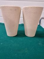 Bloempotten creme hoog vierkante, Tuin en Terras, Ophalen of Verzenden, 'T Olde Gre-j, Info@toldegrej.nl, Endepoelstraat 20f Didam