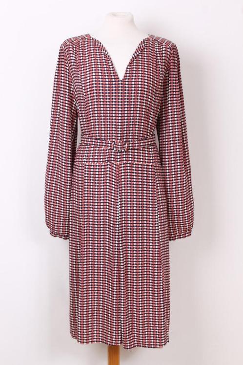 Jurk met ceintuur KING LOUIE maat 42 (XL), Kleding | Dames, Jurken, Zo goed als nieuw, Maat 42/44 (L), Knielengte, Verzenden