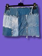 Handgemaakte denim skirt rok rokje Handmade maat M, Blauw, Maat 38/40 (M), Vintage, Ophalen of Verzenden