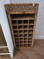 Riviera maison wijnrek rattan/riet, Huis en Inrichting, Kasten | Wandmeubels, Ophalen, Zo goed als nieuw, Minder dan 150 cm, Minder dan 100 cm