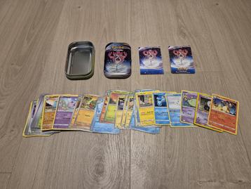 Pokemon mini tin (Flamigo) met 50 kaarten + extra beschikbaar voor biedingen