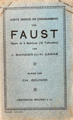 libretto tekstboekje opera Faust Gounod 1928 in goede staat, Gelezen, Artiest, Ophalen of Verzenden, Gounod