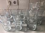 Thee glazen en water karaf, Verzamelen, Glas en Borrelglaasjes, Ophalen, Zo goed als nieuw, Overige typen