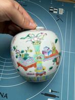 Antiek Chinees familie rose pot, Ophalen of Verzenden, Gebruikt