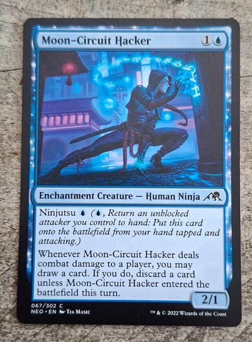 Moon-Circuit Hacker - Magic the Gathering, Hobby en Vrije tijd, Verzamelkaartspellen | Magic the Gathering, Gebruikt, Losse kaart