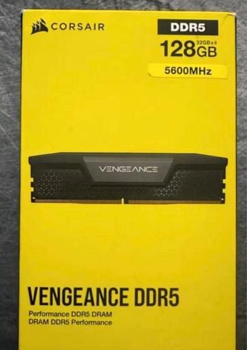 128GB (4x32GB) Corsair Vengeance DDR5 beschikbaar voor biedingen