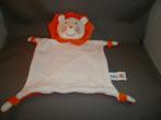 ING bank leeuw doekje oranje wit velours rammel in hoofd, Ophalen of Verzenden, Nieuw, Overige typen