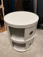 Kartell Componibili 2-laags Opbergkast/bijzettafeltje design, Huis en Inrichting, Ophalen, Kunststof, Gebruikt, 50 tot 100 cm