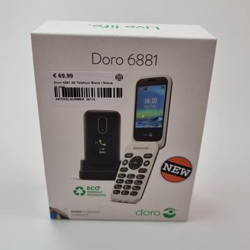 Doro 6881 4G Telefoon Black | Nieuw in seal beschikbaar voor biedingen