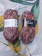 2 bollen gemêleerde Fabel sokkenwol, Ophalen of Verzenden, Nieuw, Breien of Haken, Wol of Garen