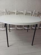 Witte ronde tafels, Gebruikt, Rond, Ophalen of Verzenden, Modern