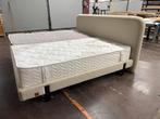 Hoogwaardig bed uit eigen productie, in zacht beige stof, Ophalen, Japandi, 210 cm, Overige maten