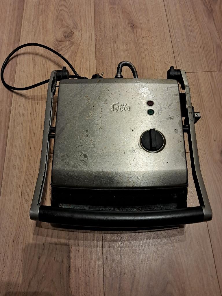 Solis contactgrill, Witgoed en Apparatuur, Contactgrills, Ophalen, Gebruikt