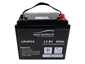 LiFePO4 Lithium Accu 12V 50Ah met Bluetooth | Lichtgewicht beschikbaar voor biedingen