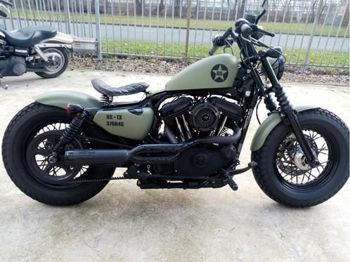 sportster 48  XL1200X  leger groen bj 2015, Motoren, Motoren | Harley-Davidson, Bedrijf, Chopper, meer dan 35 kW, 2 cilinders