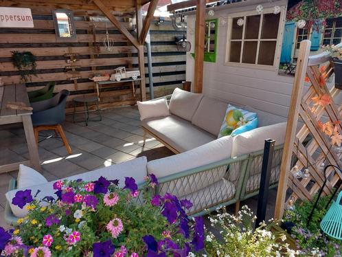 Loungeset Wakefield. Aluminium frame in groen., Tuin en Terras, Tuinsets en Loungesets, Zo goed als nieuw, Loungeset, Aluminium