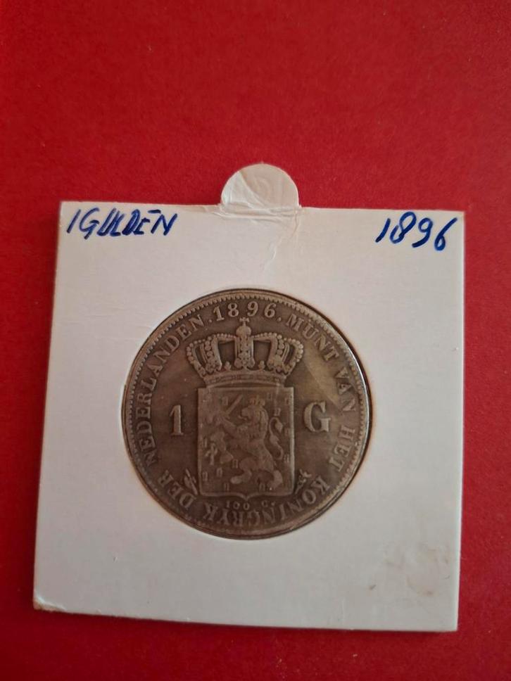 Zilveren Gulden 1896 - Zeer Fraai, Postzegels en Munten, Munten | Nederland, Ophalen of Verzenden