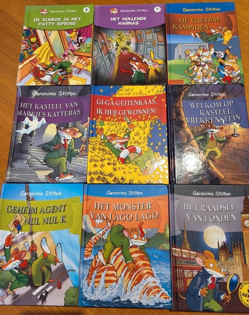 Geronimo Stilton diverse boeken met avonturen, harde kaft, Boeken, Kinderboeken | Jeugd | 10 tot 12 jaar, Zo goed als nieuw, Ophalen
