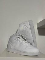 Jordan 1 Mid Triple White (GS), Kleding | Dames, Schoenen, Wit, Nieuw, Ophalen of Verzenden, Sneakers of Gympen