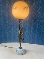 Brons  Art-Deco Tafellampje, Antiek en Kunst, Ophalen of Verzenden