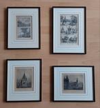 Antieke prenten Gouda, Antiek en Kunst, Kunst | Etsen en Gravures, Ophalen