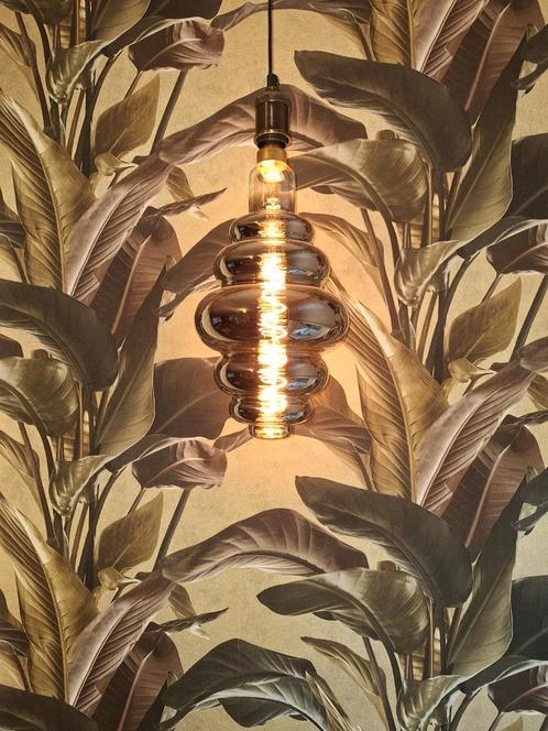 Calex Paris Titanium XXL lamp E27 fitting, Huis en Inrichting, Lampen | Kroonluchters, Zo goed als nieuw, Glas, Ophalen