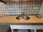 retro stenen aanrechtblad, Huis en Inrichting, Keuken | Keukenelementen, Ophalen, Overige kleuren, Zo goed als nieuw, 200 cm of meer