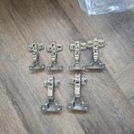 Diverse scharnieren, Doe-het-zelf en Verbouw, Hang- en Sluitwerk, Ophalen, Zo goed als nieuw, IJzer, Scharnier