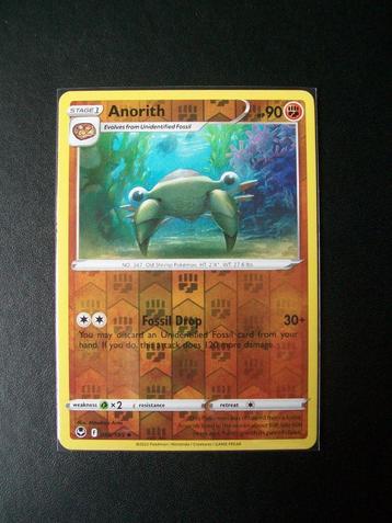 9048. Nieuwe Pokemon Kaart holofoil ANORITH HP 90 (095/195) beschikbaar voor biedingen