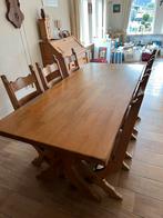 Echt Ooisterwijk tafel 200 cm met 6 stoelen., Ophalen, Zo goed als nieuw, 4 tot 6 stoelen