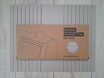 2 x taupe beige armleuning bank dienblad, Ophalen of Verzenden, Zo goed als nieuw
