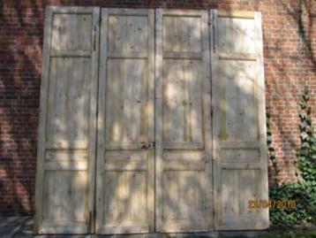 280hx280brx3,4 vierdelige wand paneeldeuren geloogd beschikbaar voor biedingen