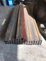 Koker 50x50x2 2400mm lang, Doe-het-zelf en Verbouw, Ophalen of Verzenden, Zo goed als nieuw, IJzer