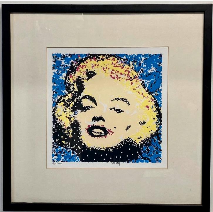 Marilyn Monroe – gesign. en gen. zeefdruk door Ad van Hassel, Antiek en Kunst, Kunst | Litho's en Zeefdrukken, Ophalen of Verzenden