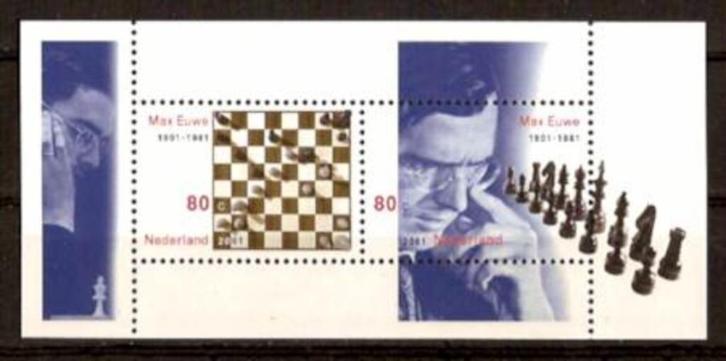 Nederland NVPH nr 1969 postfris Max Euwe Schaken 2001, Postzegels en Munten, Postzegels | Nederland, Postfris, Na 1940, Verzenden