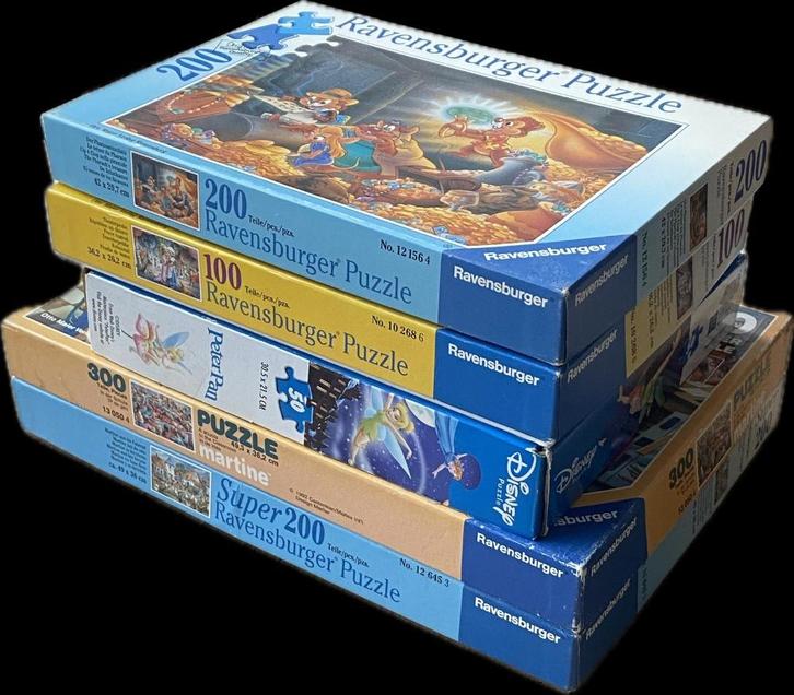 Puzzelpakket 5: 5 legpuzzels, Hobby en Vrije tijd, Denksport en Puzzels, Gebruikt, Legpuzzel, Minder dan 500 stukjes, Ophalen of Verzenden