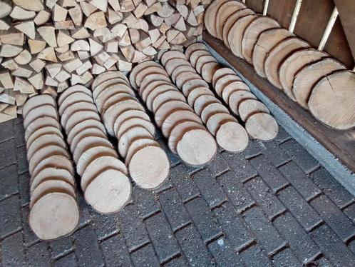 Prachtige boomschijven, 70 stuks, Am. eik, Doe-het-zelf en Verbouw, Hout en Planken, Nieuw, Plank, Eiken, Minder dan 200 cm, Minder dan 25 mm