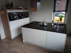 Keuken gebroken wit met eiland van 120x180, Ophalen, Gebruikt, Wit, Overige typen