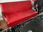 Leuke rode Gispen bank 2,5 pers., Huis en Inrichting, Banken | Bankstellen, Ophalen, Modern design, Gebruikt, Minder dan 75 cm