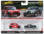 Hotwheels 1:64 Set 2 - Morris Mini # 43 & Austin Mini Pickup, -, Nieuw, Ophalen of Verzenden, Hotwheels