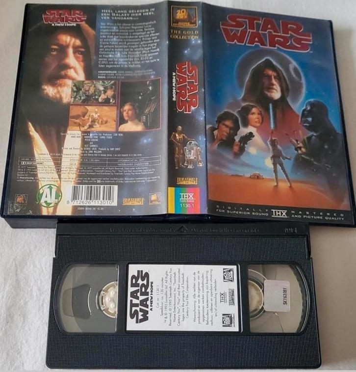 Star Wars IV A New Hope VHS Scifi, Cd's en Dvd's, VHS | Film, Zo goed als nieuw, Actie en Avontuur, Alle leeftijden, Ophalen of Verzenden