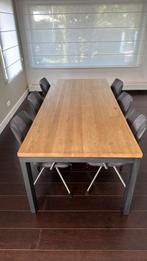 Eettafel van eikenhout; OPHALEN vanaf 23-09 in de middag, Ophalen, Gebruikt, 100 tot 150 cm, Eikenhout