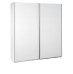 GAMMA Delta zweefdeurkast - eikenlook en wit - 200x222x60 cm, Huis en Inrichting, Kasten | Kledingkasten, Ophalen, 200 cm of meer