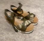 Dames sandalen zgan, Oxmox, Zo goed als nieuw, Groen, Sandalen of Muiltjes