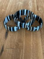 3 trendy kunstof armbanden, Ophalen of Verzenden, Zo goed als nieuw