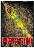Leonetto Cappiello Grote Kunst Poster Martini Art Deco, Antiek en Kunst, Ophalen of Verzenden